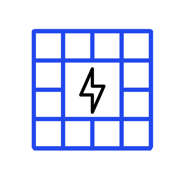 Energy grid icon