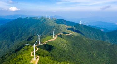 Overhead view of Windmills