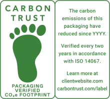 packaging verified footprint label
